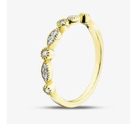 T. H. Baker 9ct Yellow Gold 0.07ct Marquise & Brilliant Cut Diamond Ring THR12012 - P