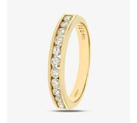 T. H. Baker 9ct Yellow Gold 0.50ct Diamond Channel Set Half Eternity Ring PR03633Y - O