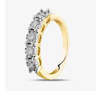 T. H. Baker 9ct Yellow Gold 0.50ct Diamond Five Stone Ring TH011731R - M