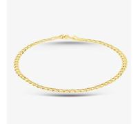 T. H. Baker 9ct Yellow Gold 7.5 Inch Curb Chain Bracelet HC070 7.5