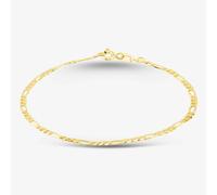 T. H. Baker 9ct Yellow Gold 7.5 Inch Fine Figaro Chain Bracelet SFFP-230-9Y-7.5