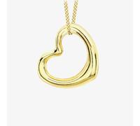 T. H. Baker 9ct Yellow Gold Open Heart Necklace 1.61.8659