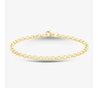 T. H. Baker 9ct Yellow Gold Round Belcher Chain Bracelet SRBP-350-9Y-7.5