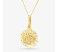 T. H. Baker 9ct Yellow Gold St Christopher Necklace 1.61.7609