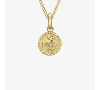 T. H. Baker 9ct Yellow Gold St Christopher Pendant Necklace 1.64.2939
