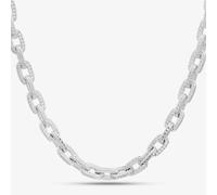 T. H. Baker Argentium Silver 18 Inch Textured Link Chain ARG-94302-18