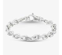 T. H. Baker Argentium Silver Flat Curb Chain Bracelet ARG-94301-7.5