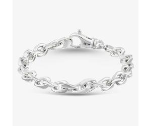 T. H. Baker Argentium Silver Flat Curb Chain Bracelet ARG-94301-7.5