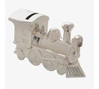 T.H.Baker Bambino Silver Large Train Money Box 6289 T.H.Baker Silver