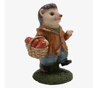 T. H. Baker Country Living Hedgehog With Basket Figurine CL527