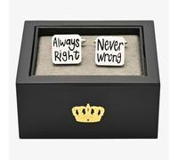T. H. Baker Harvey Makin Always Right Never Wrong Cufflinks HM2385