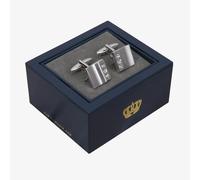 T. H. Baker Harvey Makin Rhodium Plated Diamante Cufflinks HM183