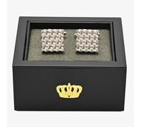 T. H. Baker Harvey Makin Silver Chain Square Cufflinks HM2381