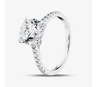 T. H. Baker Platinum 2.20ct Round Lab Grown Diamond Shoulder Set Ring LGR35523-220SF - P