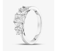 T. H. Baker Platinum Certified 1.49ct Radiant Cut Diamond Five Stone Ring RN10930