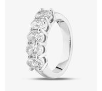 T. H. Baker Platinum Certified 1.63ct Oval Cut Diamond Five Stone Ring RN11087