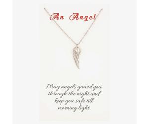 T. H. Baker Sentiments An Angel... Openwork Wing Pendant 15351