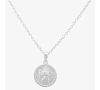 T. H. Baker Silver Small Round St Christopher P30-8051-SC1118