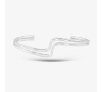T. H. Baker Silver Wave Open Ended Bangle GK-B480