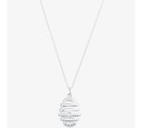 T. H. Baker Sterling Silver Cubic Zirconia Bee Hive Pendant Necklace BTH5-SL-CZ