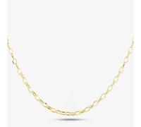 T.H.Baker Women's 9ct Yellow Gold 16 Inch Oval Belcher Chain HOB100-16 | Size: 16 inches T.H.Baker Gold 16 inches