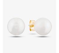 T.H.Baker Women's 9ct Yellow Gold Freshwater Pearl Stud Earrings EOZ108RF in White T.H.Baker White One Size