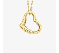T.H.Baker Women's 9ct Yellow Gold Open Heart Necklace 1.61.4243 | Size: 18 inches T.H.Baker Gold 18 inches