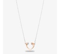 T.H.Baker Women's Rosa Lea Heart Necklace AM-2THB019906 in Silver | Size: 18 inches T.H.Baker Silver 18 inches