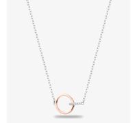 T.H.Baker Women's Rosa Lea Joined Circles Necklace AM-2THB019506 in Silver | Size: 18 inches T.H.Baker Silver 18 inches