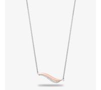 T.H.Baker Women's Rosa Lea Swirl Necklace AM-2THB018006 in Silver | Size: 18 inches T.H.Baker Silver 18 inches