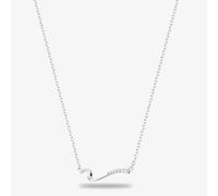 T.H.Baker Women's Rosa Lea Wave Necklace AM-2THB020504 in Silver | Size: 18 inches T.H.Baker Silver 18 inches