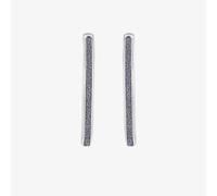 T.H.Baker Women's Silver 27mm Stardust Half Hoop Earrings 8.51.3178 T.H.Baker Silver One Size