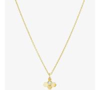 T. H. Baker Yellow Gold Plated Cubic Zirconia Tiny Bee Pendant Necklace BP1-YGP-CZ