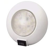 T-H Marine LED Dome Light with Red/White Switch - 12 Volt Wide Angle Beam - Water Resistant and Surface Mounted for Boats and RVs - 4 inch, White