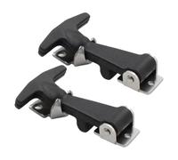 T-Handle 3.31 Inch Flexible Rubber Vehicle Cargo | Stainless Steel Drawer Lock with Hood 2 Piece Kit Truck Box Security Accessories