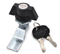 T-Handle Cam Lock, Quarter Turn Wing Knob Cam Lock, Zinc Alloy Cabinet Door Lock, Keyed Panel Latch for Control Boxes, Electrical Cabinets, Network Cabinets