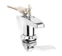 T Handle Lock,Horse Box t Handle Front Lock + T-Handle Lock Kit Silver, Black, Fixed T-Handle Lock at The Rear Toolbox Garage Door Lock(Silver)