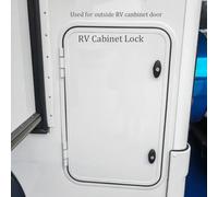 T-Handle Lock Kit for Garage Doors, For RVs, Trailers, and Toolboxes with Two Keys, Featuring Zinc Alloy Material and Adjustable Fit for Various Uses