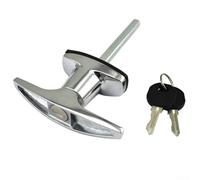 T-handle Lock, Zinc Alloy Truck Camper Shell Truck Cap, Locking T-Handle For Truck Campers, Canopies, Storage Units Security (A)