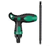 T-Handle Ratchet Screwdriver, for phillips Flathead Double-Ended Magnetic Multi-Functional Tool for Home Repair