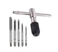 T Handle Ratchet Tap, Tap Wrench Set, Hand Thread Taps, Suitable for Electrical Mechanics, Engineers, Electricians, Suitable for Use in Limited Spaces