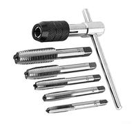 T-Handle Ratchet Tap Wrench M3-M6 Steel Thread Holder(5-12mm set)