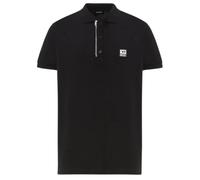 T-Harry Black Zip Closure Polo Shirt Diesel Black L