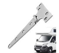 T Hinge Stainless Steel 316 - Reinforced Hinges Shed Door | Pivot With Screws | Polished Joint Type T Next To Nails | Exterior Gate Accessories Hardware