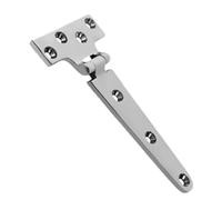 T Hinges - Cast Strap Gate Hinge, Rust Resistant Outdoor Door Hardware, Solid Steel Shed Fastener | Marine Grade Hinge with Screws, Secure Fitting for RV, Wooden Garden Gate and Fence Doors