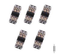 T/I 18-22 300V 10A Quick Splice Wire Connector Terminals Block for LED Strip Car Electrical Wiring Cable 5pcs(H2)