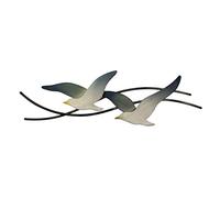 T.I. Design Seagulls Pair Contemporary Coastal Metal Wall Decor