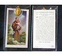 T&I St Anthony Prayer Card and Medal in Plastic Wallet