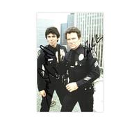 T.J. Hooker Cast Autograph William Shatmer Adrian Zmed Canvas Poster Wall Art Decor Print Picture Paintings for Living Room Bedroom Decoration Unframe-style 12x18inch(30x45cm)