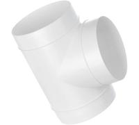 125mm / 5 Inch T-Joint - 3 Way Duct Connector - Round PVC Ducting - Ventilation Pipe, Hose, Tube, T Shape